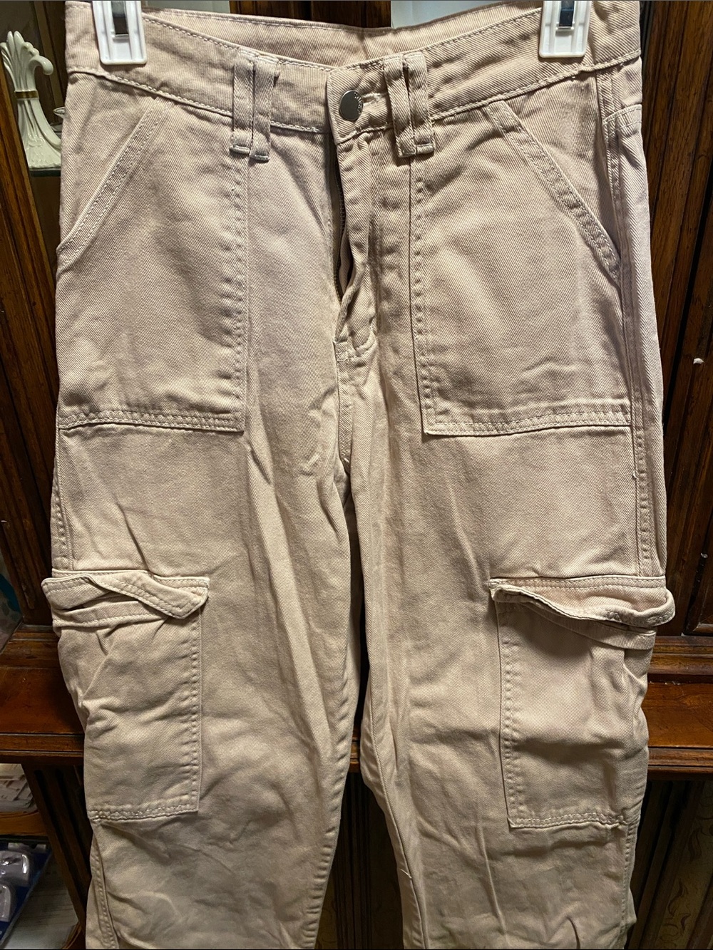 Women’s  Cargo Pants in Light Beige - Durable Everyday Workwear